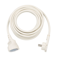 Förlängningssladd 5m vit (platt kontakt) 399520 Förlängningssladd 5m vit (platt kontakt) 399520