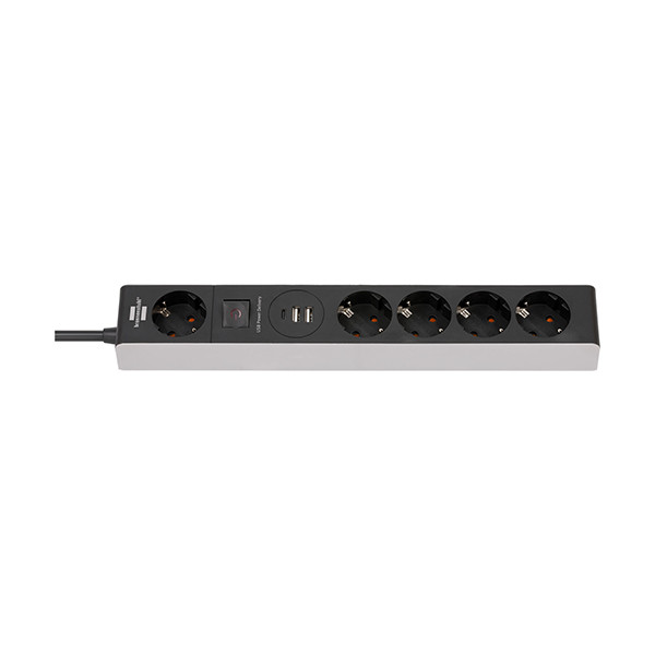 Brennenstuhl ​​​​​​​Grenuttag 1,5m | 5 uttag + USB och USB C | svart/grå 1159780615 399536 - 1