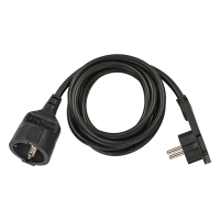 Förlängningssladd 2m svart (platt kontakt) K120300096 Förlängningssladd 2m svart (platt kontakt) K120300096