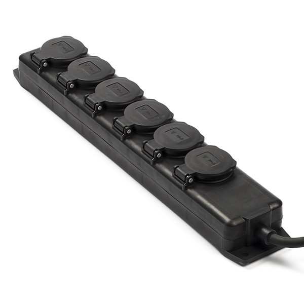 Brennenstuhl Grenuttag 2m | 6 uttag | svart 1159970 K060401123 - 1