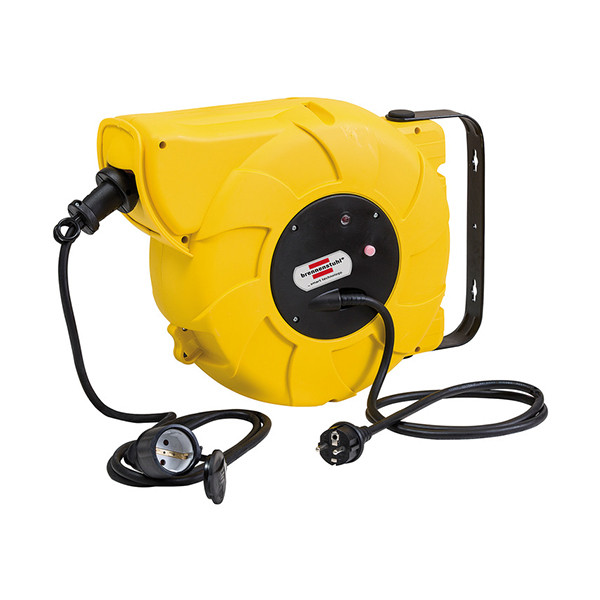 Brennenstuhl Kabelvinda automatisk 16 + 2 meter | Brennerstuhl | gul 1241000300 399529 - 1