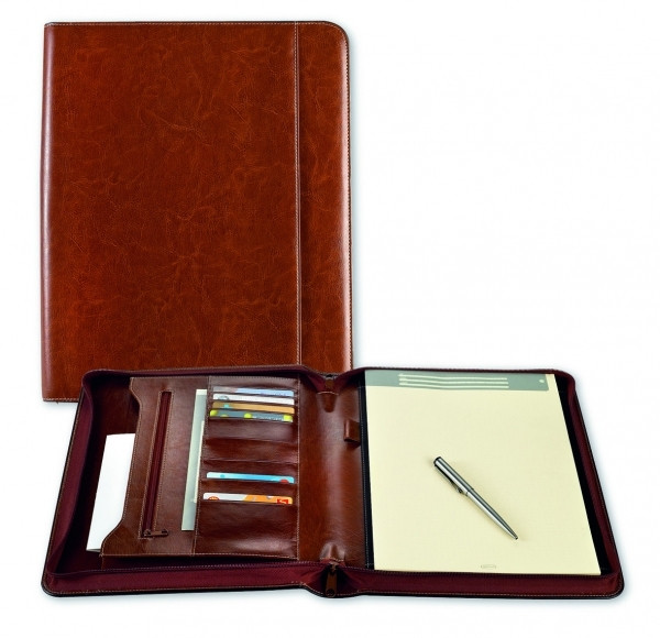 Skrivmapp A4 | brun | Brepols Palermo de luxe 400406 - 1