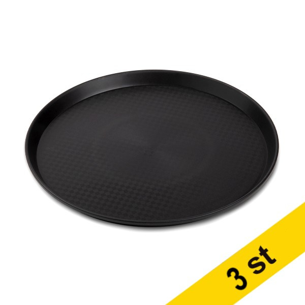Bricka rund Ø35,5cm | 123ink | svart | 3st  301969 - 1