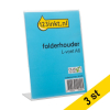 Broschyrställ A6 stående | L-fot | 123ink | 3st