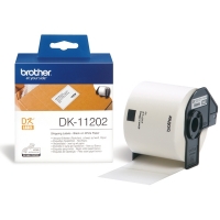 Brother DK-11202 fraktetiketter | svart text - vit etikett | 100mm x 62mm (original) DK11202 080702