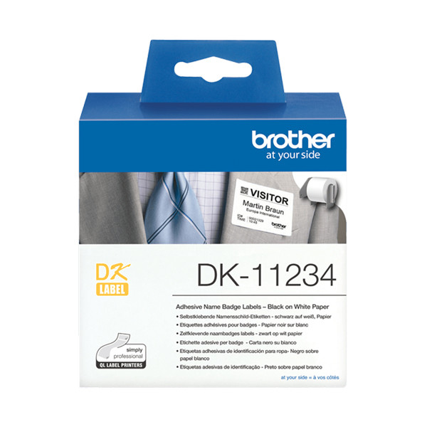 Brother DK-11234 namnskyltetiketter | 86mm x 60mm (original) DK-11234 350552 - 1