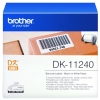 Brother DK-11240 etiketter | svart text - vit etikett | 102mm x 51mm (original)
