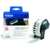 Brother DK-22211 etiketter | svart text - vit etikett | 29mm x 15.24m (original)