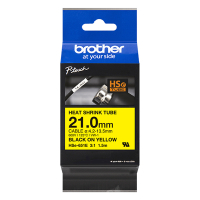 Brother HSe-651E krymptejp | svart text - gul tejp | 21mm (original) HSE651E 350642