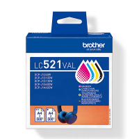 Brother LC-521VAL BK/C/M/Y bläckpatron 4-pack (original) LC521VAL 051478