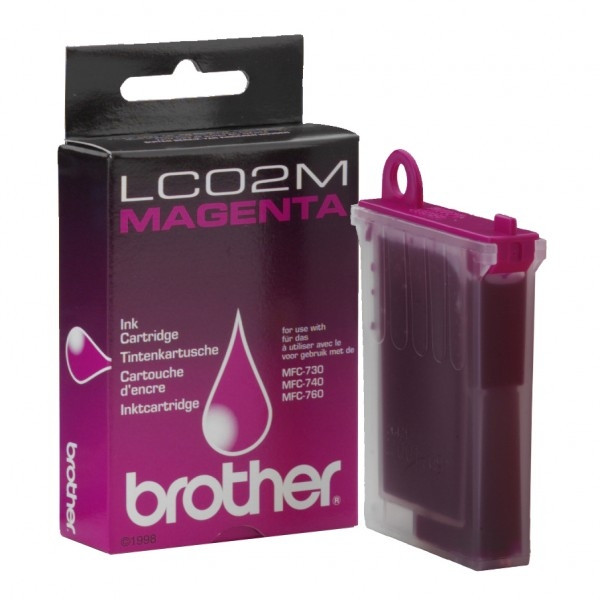 Brother LC02M magenta bläckpatron (original) LC02M 028549 - 1