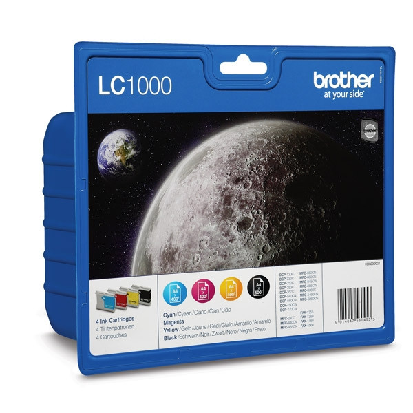 Brother LC1000VALBP BK/C/M/Y bläckpatron 4-pack (original) 029080 - 1