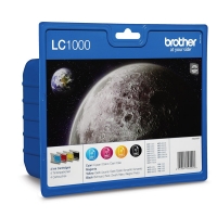 Brother LC1000VALBP BK/C/M/Y bläckpatron 4-pack (original) 029080