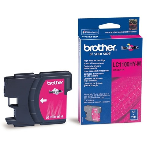 Brother LC1100HYM magenta bläckpatron hög kapacitet (original) LC1100HYM 028860 - 1