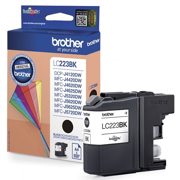 Brother LC223BK svart bläckpatron (original) LC-223BK 029140 - 1