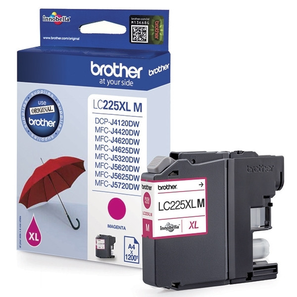 Brother LC225XLM magenta bläckpatron hög kapacitet (original) LC-225XLM 029152 - 1