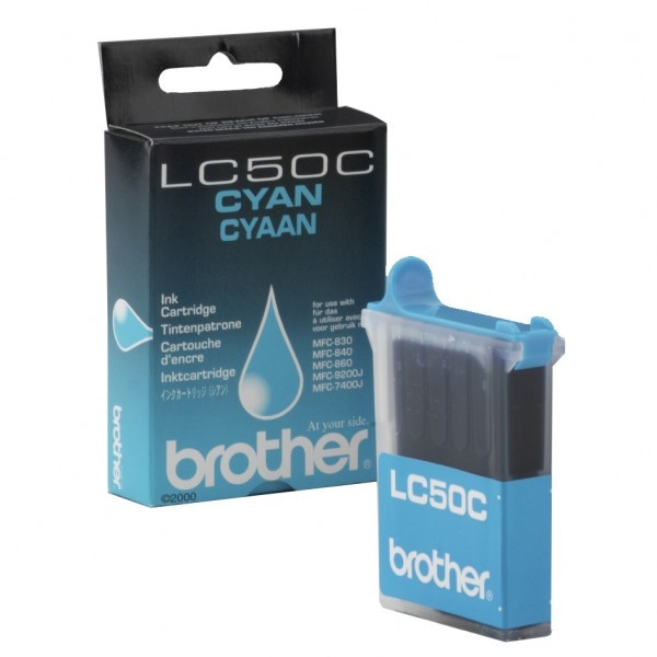 Brother LC50C cyan bläckpatron (original) LC50C 028729 - 1