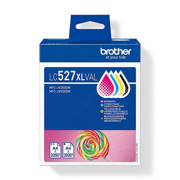 Brother LC527XLVAL BK/C/M/Y bläckpatron 4-pack (original) 051498 - 1