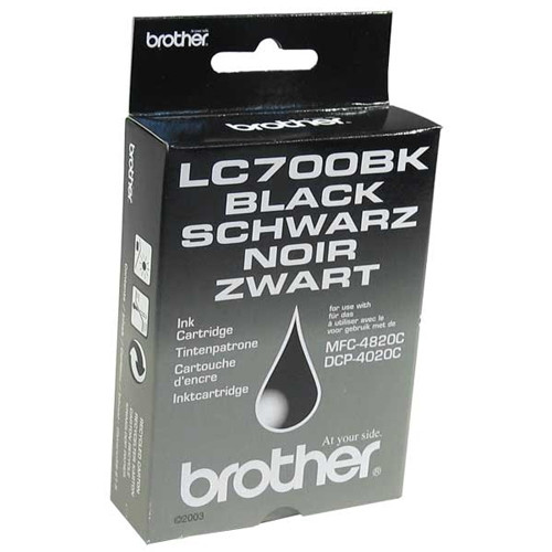 Brother LC700BK svart bläckpatron (original) LC700BK 028990 - 1