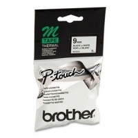 Brother M-K221BZ | M-tape | svart text - vit tejp | 9mm x 8m (original) MK221BZ 080600