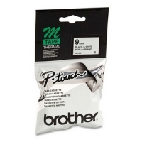 Brother M-K221BZ | M-tape | svart text - vit tejp | 9mm x 8m (original) MK221BZ 080600