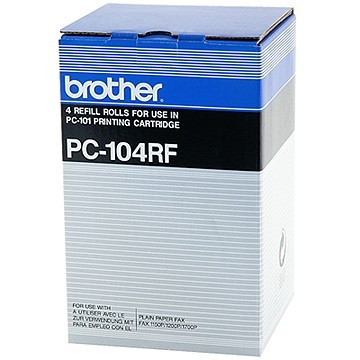Brother PC-104RF svart färgband 4-pack (original) PC104RF 029985 - 1