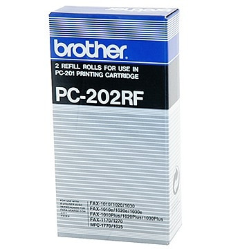 Brother PC-202RF svart färgband 2-pack (original) PC202RF 029870 - 1