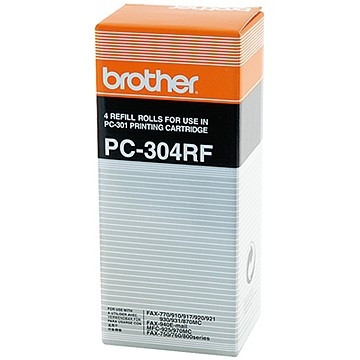 Brother PC-304RF svart färgband 4-pack (original) PC304RF 029848 - 1