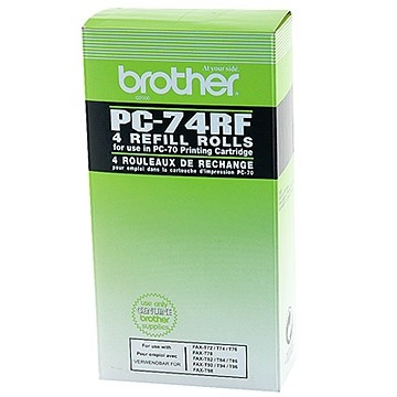 Brother PC-74RF svart färgband 4-pack (original) PC74RF 029858 - 1