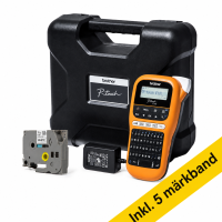 Brother PT-E110VP industriell märkmaskin med bärväska (QWERTY) + 5 tejp 833463