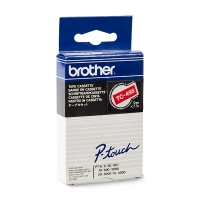 Brother TC-495 | vit text - röd tejp | 9mm x 7.7m (original) TC-495 088850