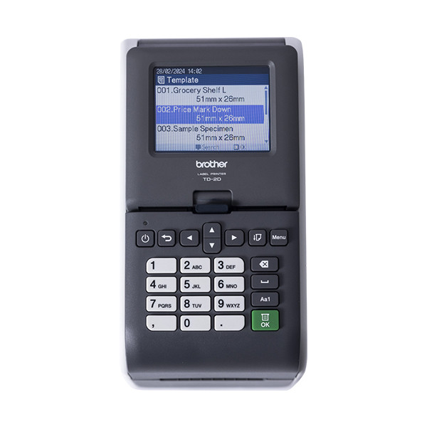 Brother TD-2D (TD-2320DSA203) etikettskrivare med USB, Ethernet och touchscreen 833450 - 8