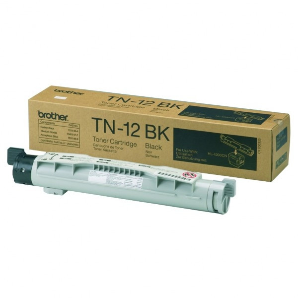 Brother TN-12BK svart toner (original) TN12BK 029800 - 1