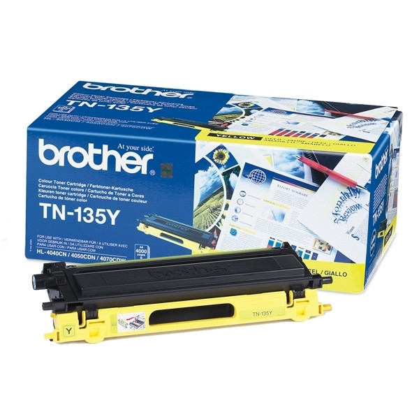Brother TN-135Y gul toner hög kapacitet (original) TN135Y 029280 - 1