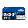 Brother TN-2320 svart toner 2-pack (original) 051330 - 1