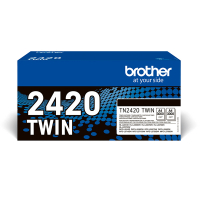 Brother TN-2420 svart toner 2-pack (original) TN2420TWIN 051332