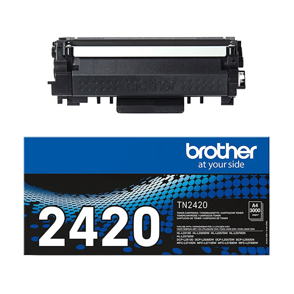 Brother TN-2420 svart toner hög kapacitet (original) TN-2420 051162 - 1