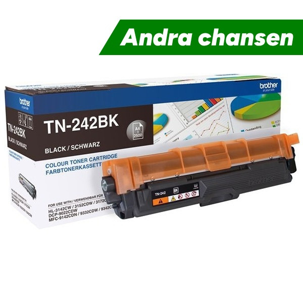 Brother TN-242BK svart toner (original)⭐ 500531 - 1