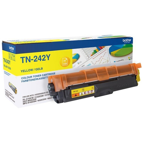 Brother TN-242Y gul toner (original) TN242Y 051066 - 1