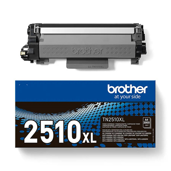 Brother TN-2510XL toner svart hög kapacitet (original) TN2510XL 051400 - 1