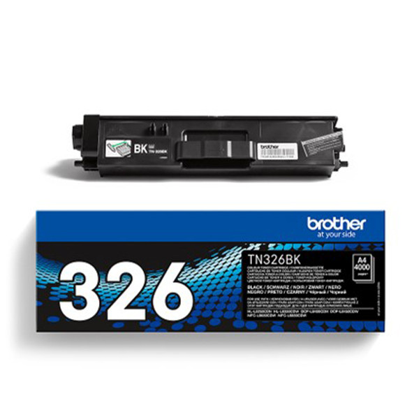 Brother TN-326BK svart toner hög kapacitet (original) TN326BK 051022 - 1