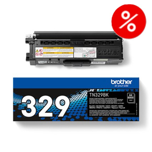 Brother TN-329BK svart toner extra hög kapacitet (original)⭐  238550 - 1