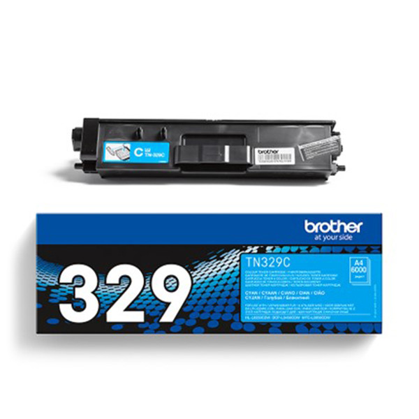 Brother TN-329C cyan toner extra hög kapacitet (original) TN-329C 051038 - 1