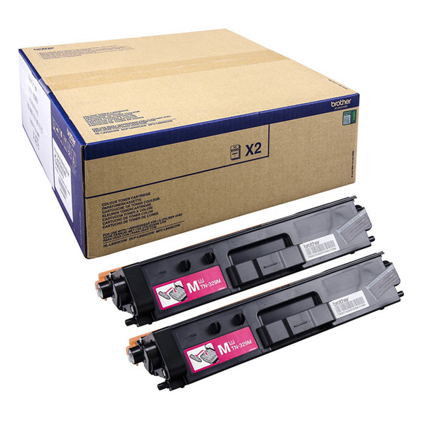 Brother TN-329M magenta toner 2-pack (original) 051252 - 1