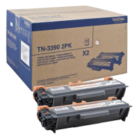 Brother TN-3390 svart toner extra hög kapacitet 2-pack (original) 051256