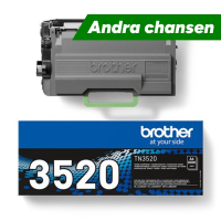 Brother TN-3520 svart toner extra hög kapacitet (original) ⭐ 502273
