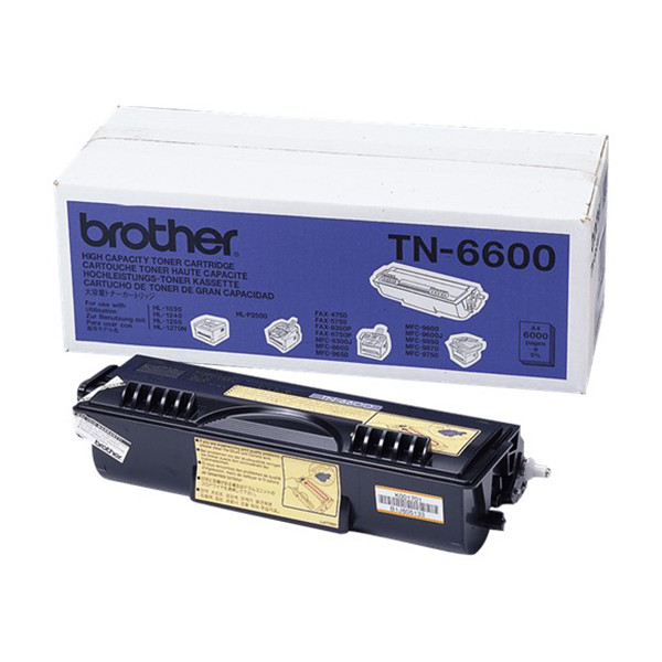 Brother TN-6600 svart toner hög kapacitet (original) TN6600 029660 - 1