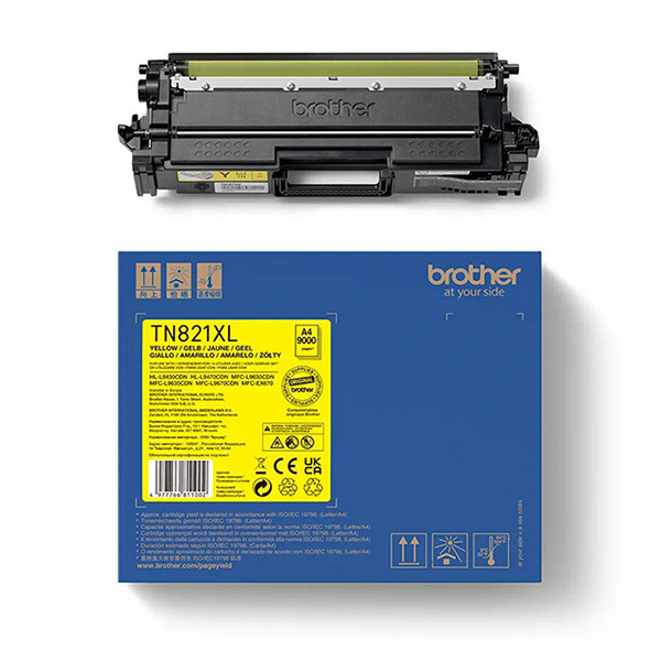 Brother TN-821XL Y gul toner hög kapacitet (original) TN821XLY 051376 - 1