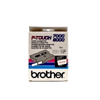 Brother TX-232 | röd text - vit tejp | 12mm x 15m (original) TX232 080236