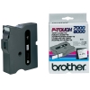 Brother TX-251 | svart text - vit tejp | 24mm x 8m (original)